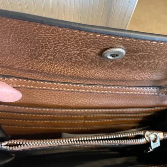 (NWT) Zara Brown Faux Leather Crossbody Bag - Picture 4 of 4